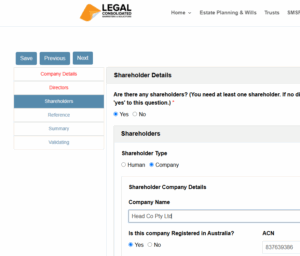 a company is allowed to own shares in another company