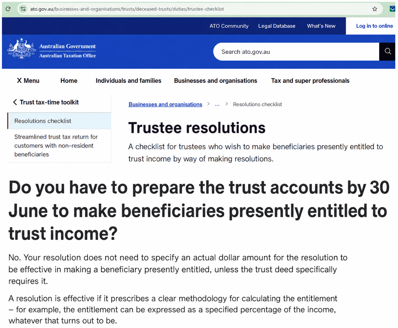 ATO gives advice on Family Trust distribution statements
