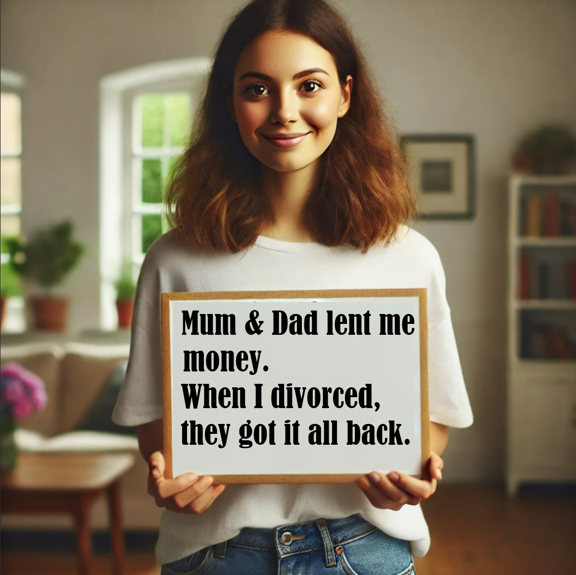 Loans to children in case they divorce or go bankrupt