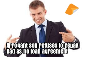 parent lending money to a child mum and dad lend money to a child loan agreement