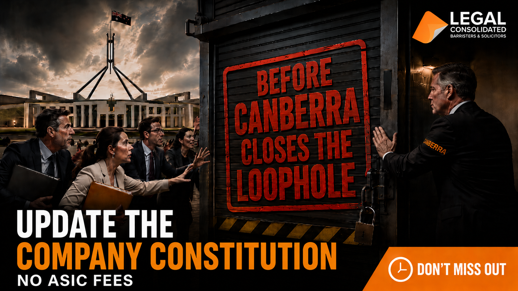 update company constitution no ASIC fees